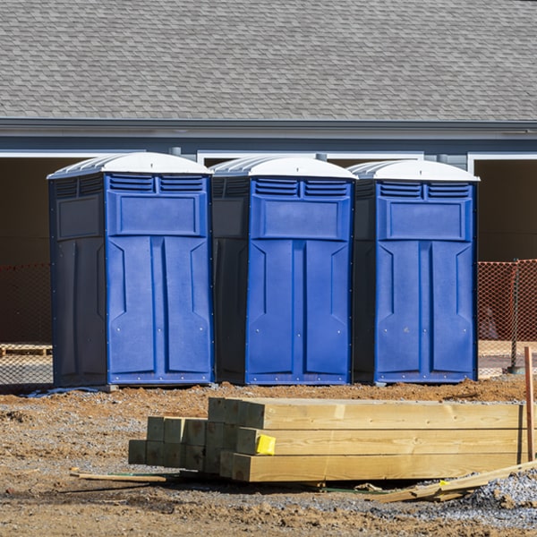 what is the expected delivery and pickup timeframe for the portable restrooms in Pisek North Dakota